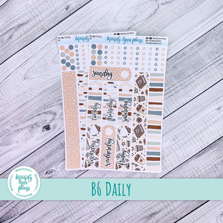 B6 Daily Kit || Coffee and Books || DL-B6-7331