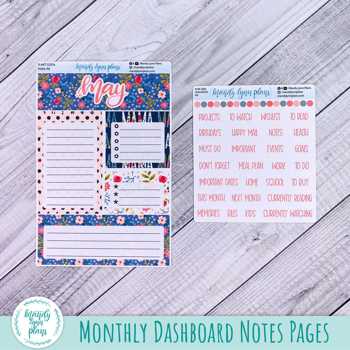 May A6 Hobonichi Dashboard || Mama || R-A6T-3265