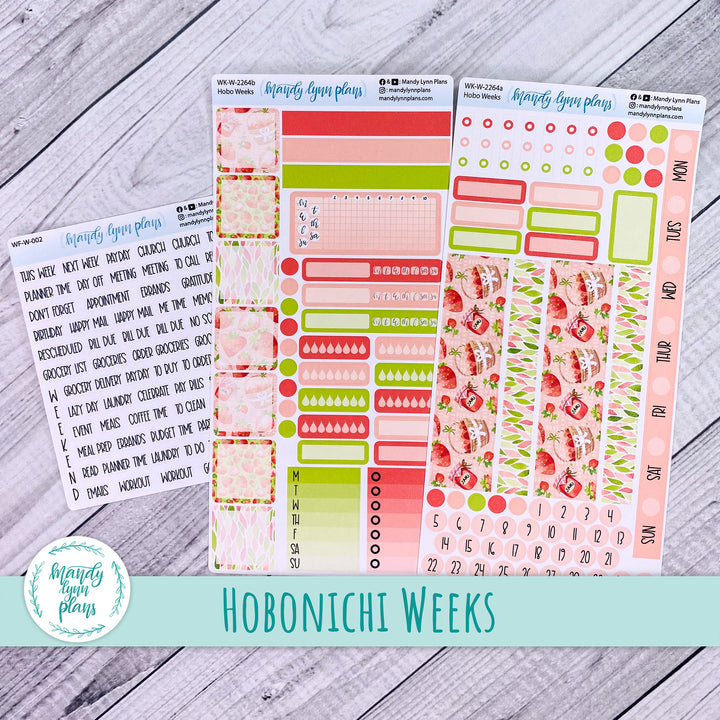 Hobonichi Weeks Weekly Kit || Strawberry Patch || WK-W-2264