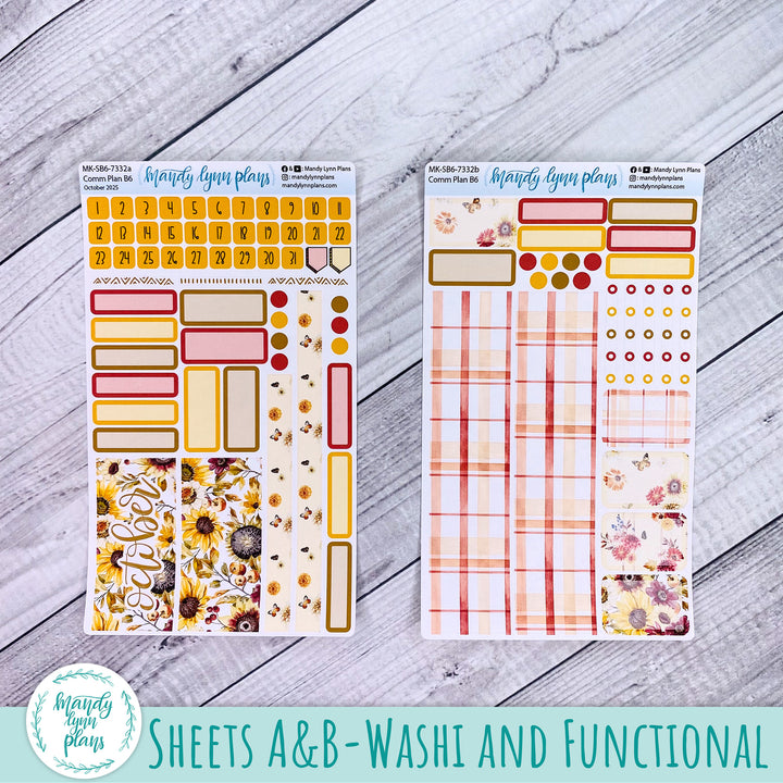 October 2025 Common Planner Monthly Kit || Warm Autumn || 332