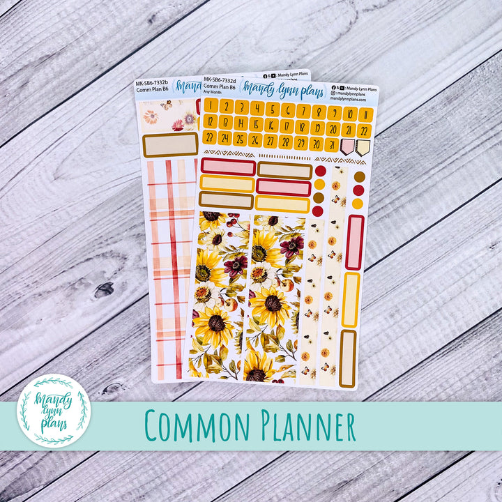 Any Month Common Planner Monthly Kit || Warm Autumn || 332