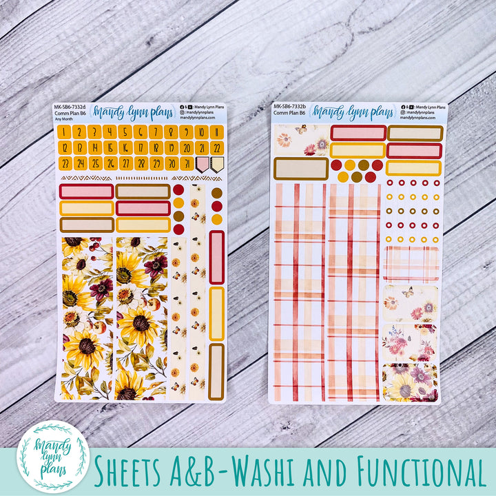 Any Month Common Planner Monthly Kit || Warm Autumn || 332