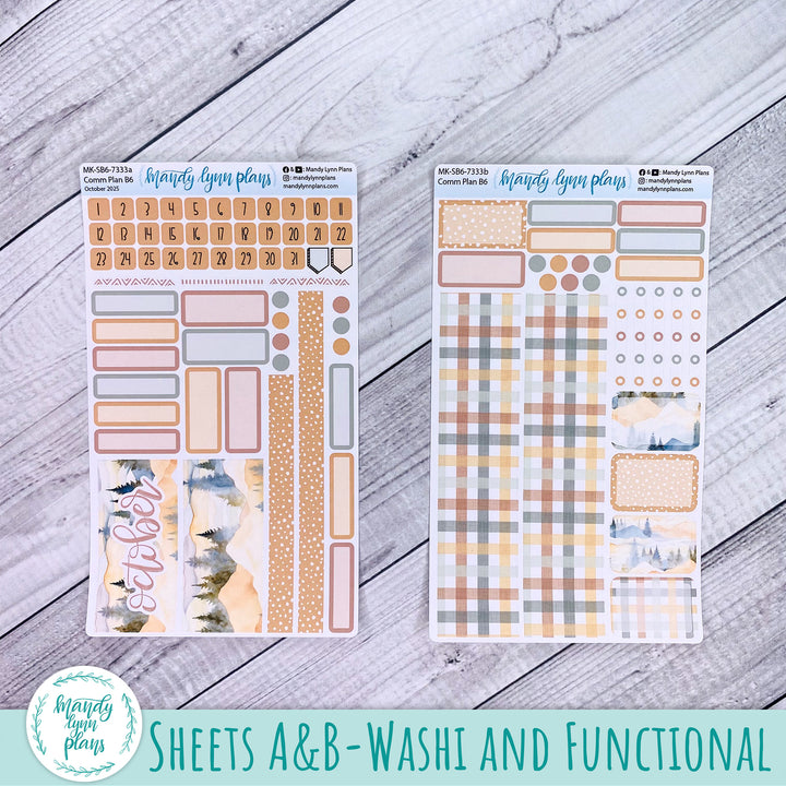 October 2025 Common Planner Monthly Kit || Mountains || 333