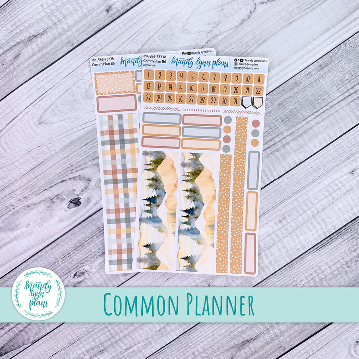 Any Month Common Planner Monthly Kit || Mountains || 333