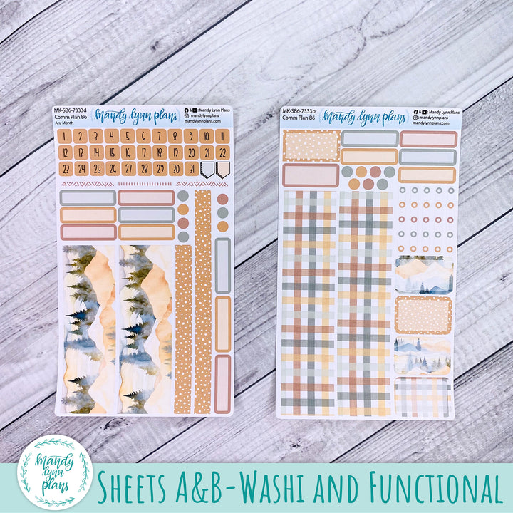 Any Month Common Planner Monthly Kit || Mountains || 333