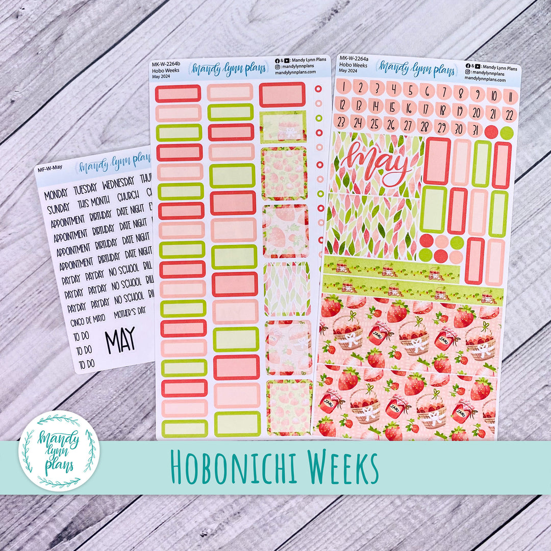 Hobonichi Weeks May 2024 Monthly Kit || Strawberry Patch || MK-W-2264