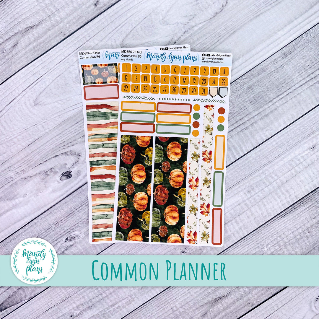 Any Month Common Planner Monthly Kit || Harvest Harmony || 334