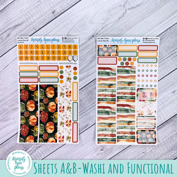 Any Month Common Planner Monthly Kit || Harvest Harmony || 334