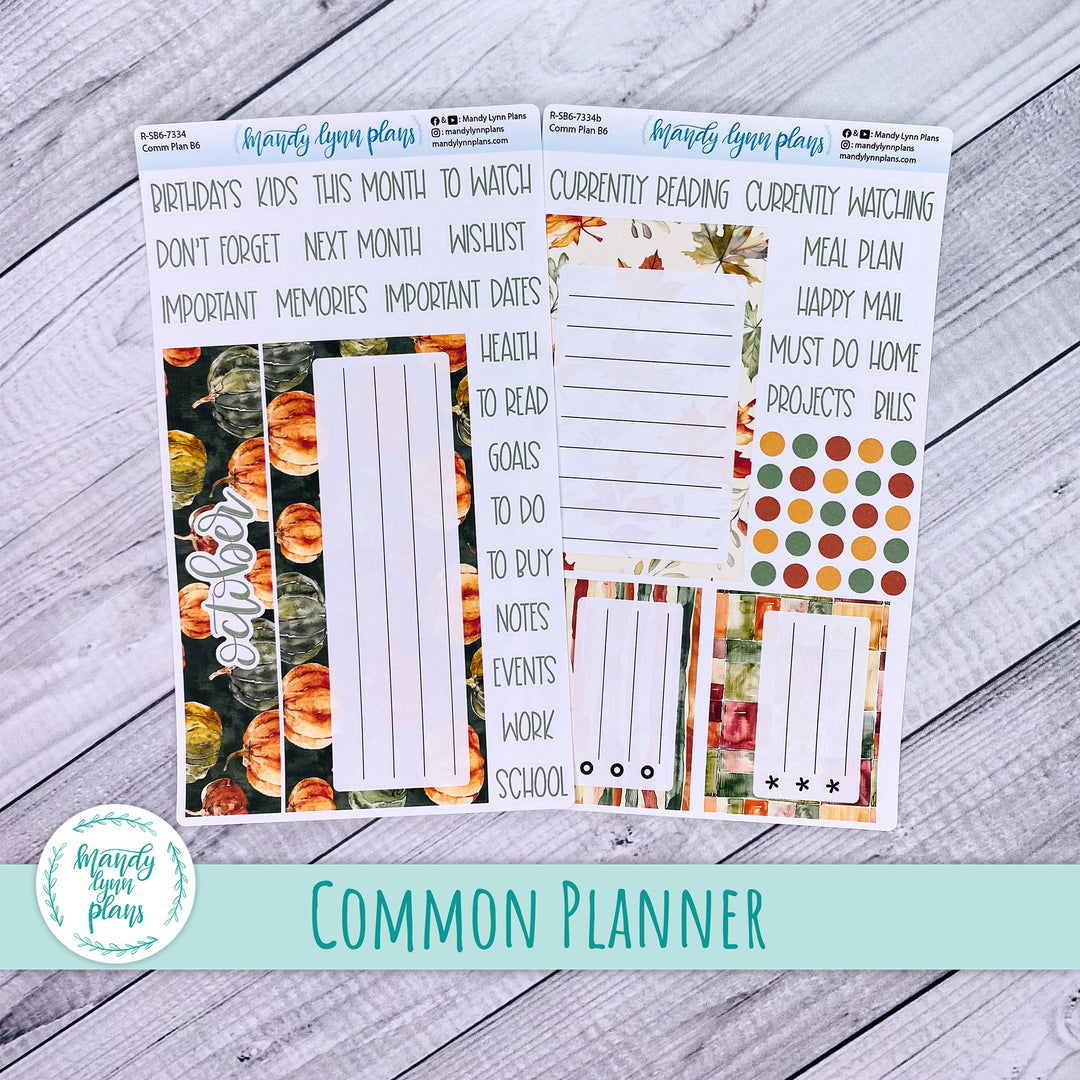October Common Planner Dashboard || Harvest Harmony || 334