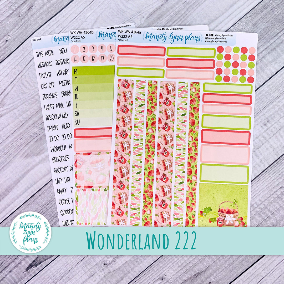 2024  Wonderland 222 Weekly Kit || Strawberry Patch || 264