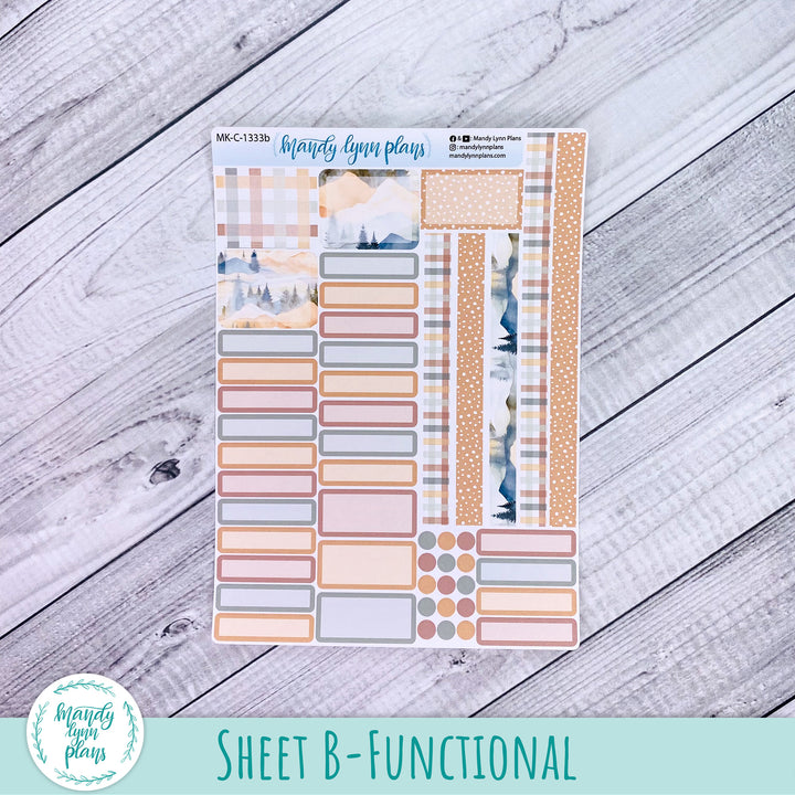 Any Month Hobonichi Cousin Monthly Kit || Mountains || MK-C-1333