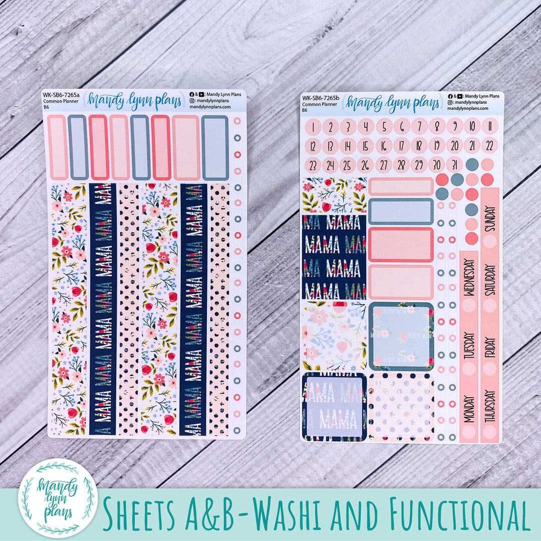 A5, B6, N1 & N2 Common Planner Weekly Kit || Mama || 265