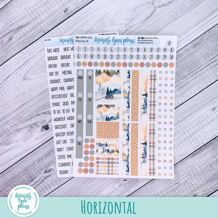 A5 Plans by Just Scribble Weekly Kit || Mountains || 333