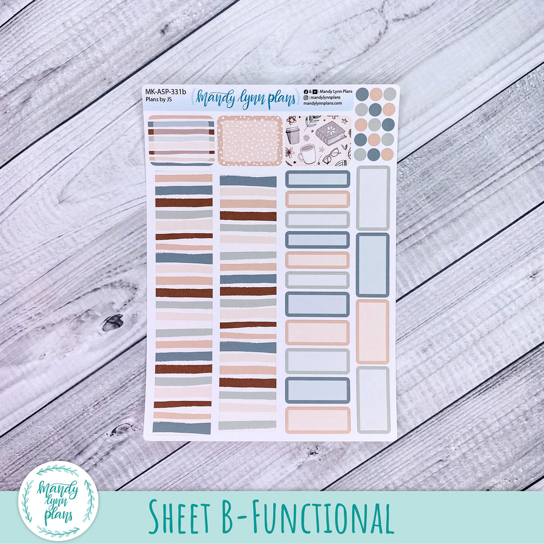 October 2025 Plans by Just Scribble Monthly || Coffee and Books || MK-A5P-331