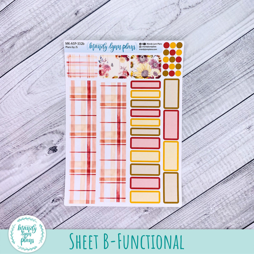 Any Month Plans by Just Scribble Monthly Kit || Warm Autumn || MK-A5P-332