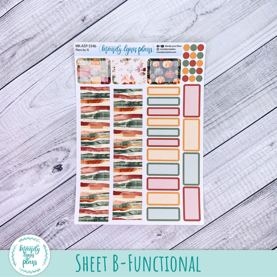 Any Month Plans by Just Scribble Monthly Kit || Harvest Harmony || MK-A5P-334