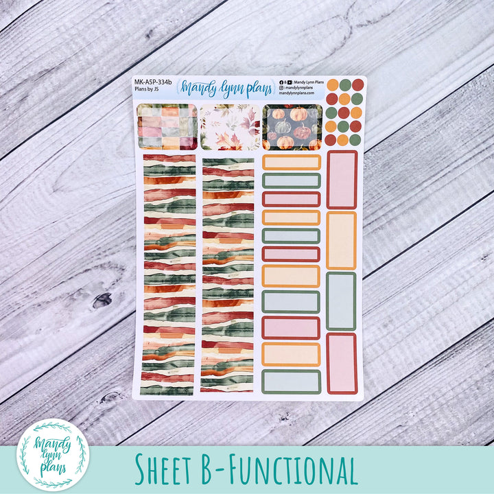 Any Month Plans by Just Scribble Monthly Kit || Harvest Harmony || MK-A5P-334