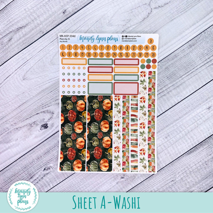Any Month Plans by Just Scribble Monthly Kit || Harvest Harmony || MK-A5P-334