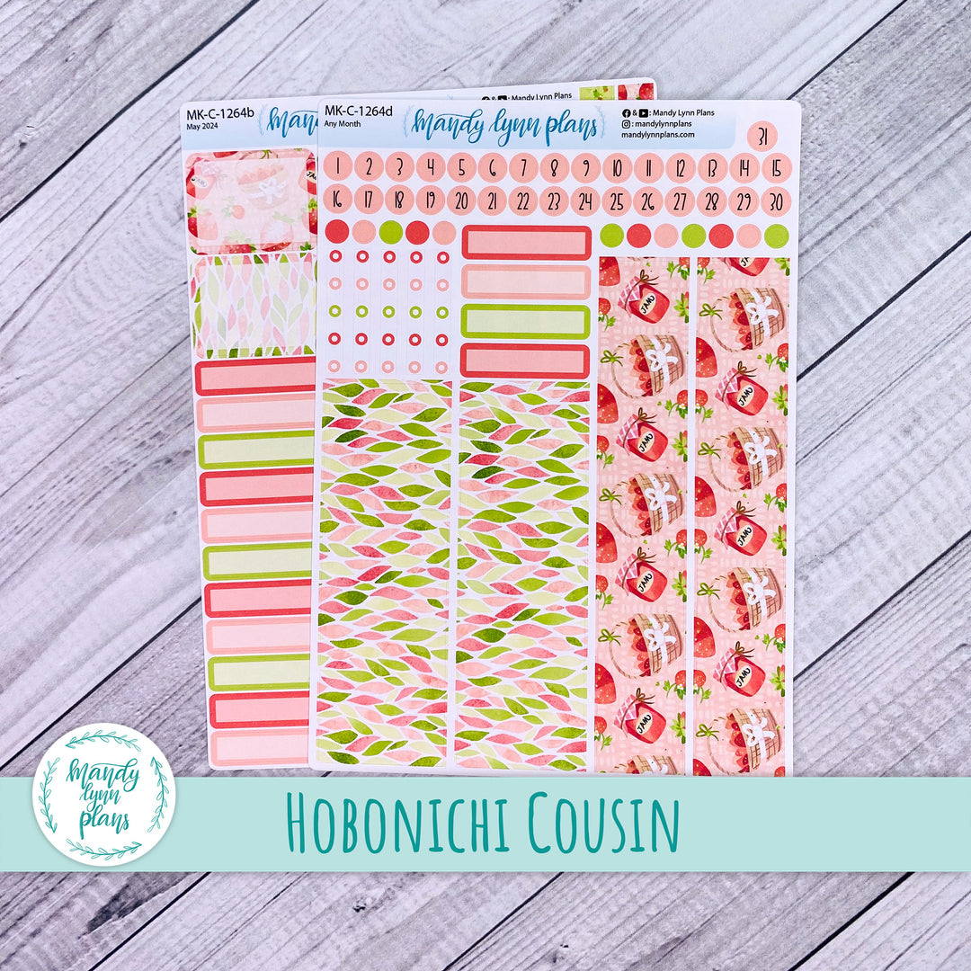 Any Month Hobonichi Cousin Monthly Kit || Strawberry Patch || MK-C-1264