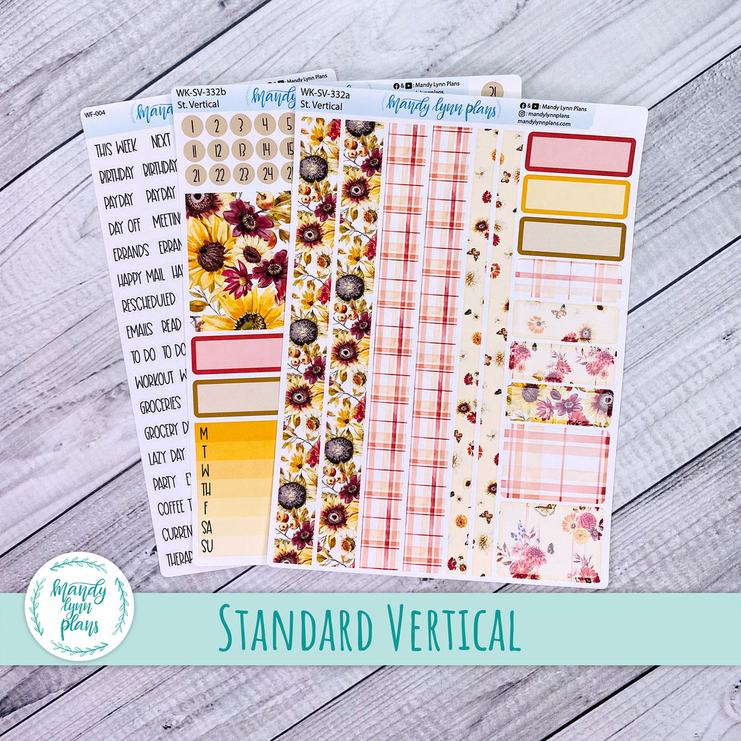 Standard Vertical Weekly Kit || Warm Autumn || WK-SV-332