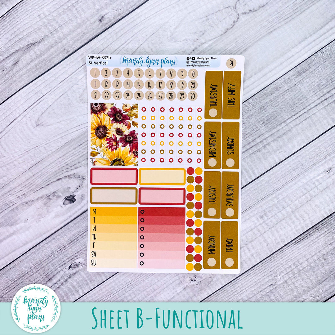 Standard Vertical Weekly Kit || Warm Autumn || WK-SV-332