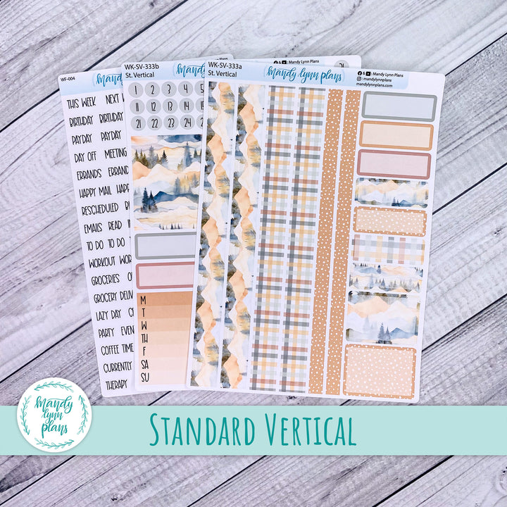 Standard Vertical Weekly Kit || Mountains || WK-SV-333