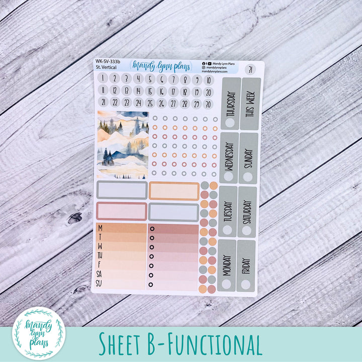 Standard Vertical Weekly Kit || Mountains || WK-SV-333