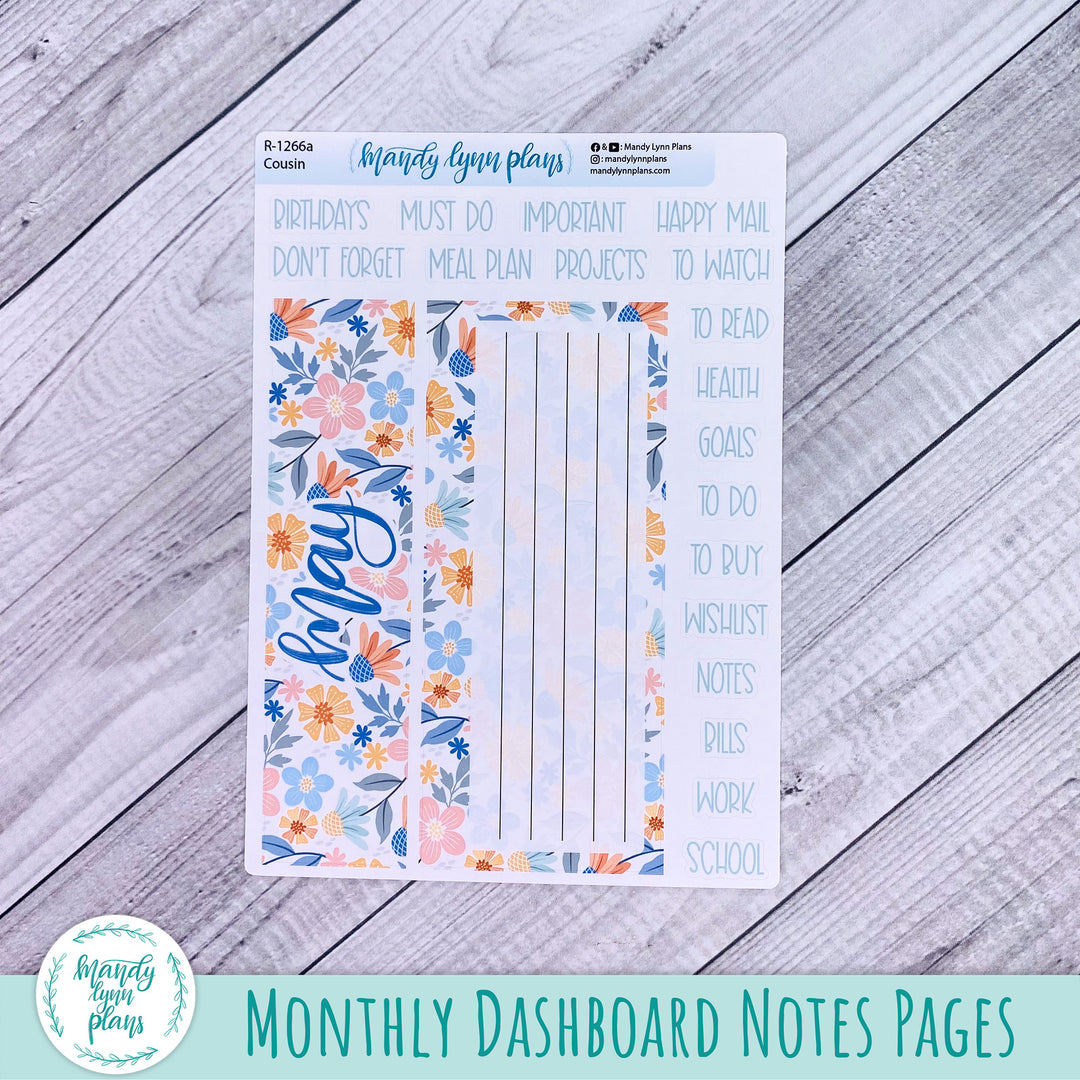 May Hobonichi Cousin Dashboard || Spring Days || R-1266