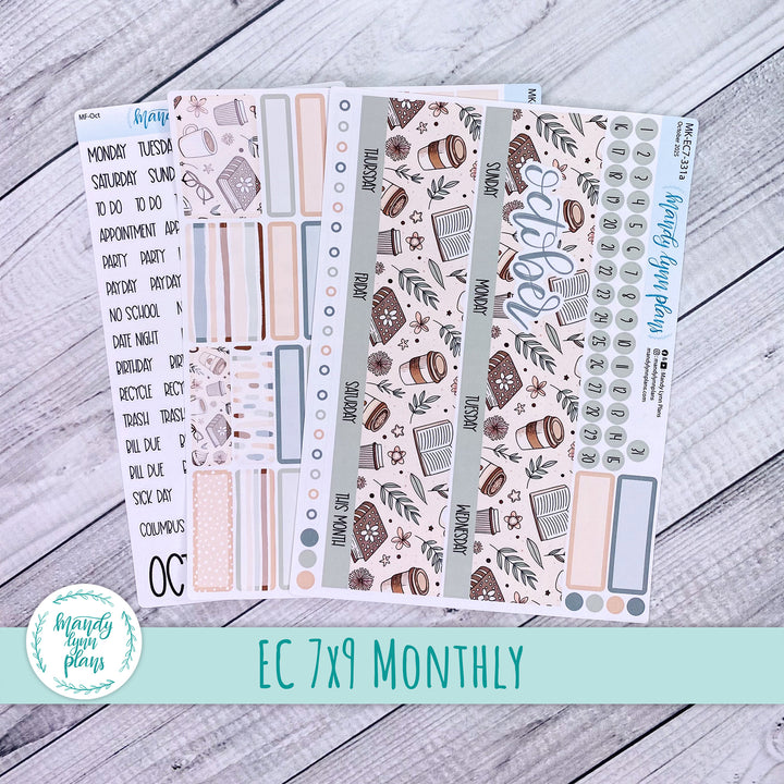 EC 7x9 October Monthly Kit || Coffee and Books || MK-EC7-331