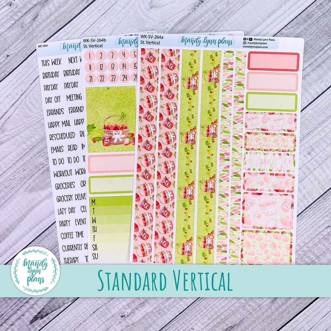 Standard Vertical Weekly Kit || Strawberry Patch || WK-SV-264