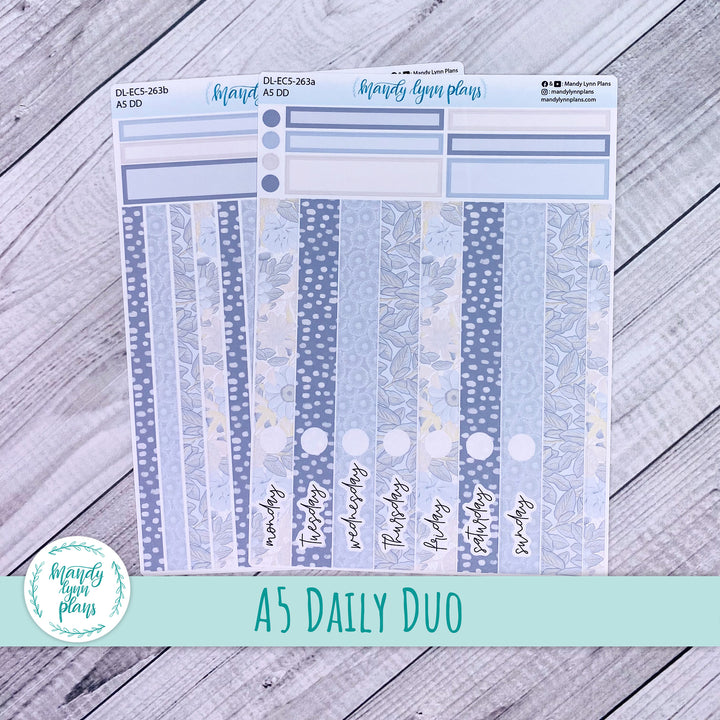 EC A5 Daily Duo Kit || Dusty Blue Floral || DL-EC5-263