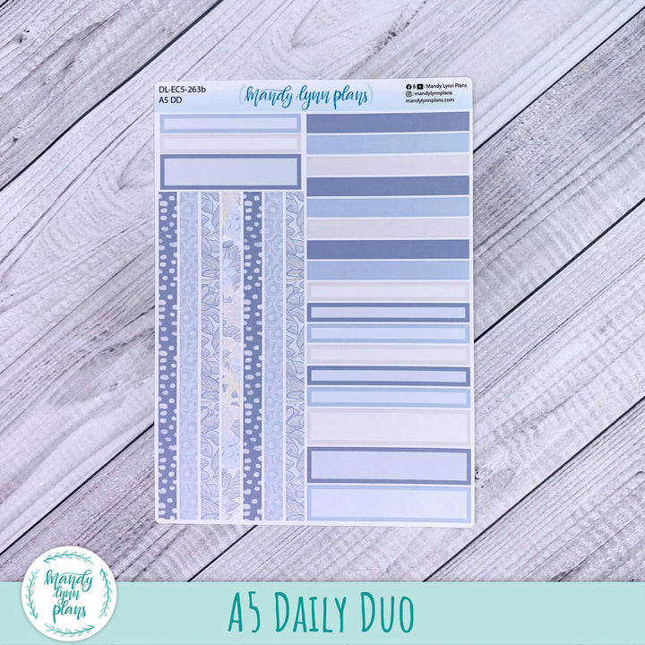 EC A5 Daily Duo Kit || Dusty Blue Floral || DL-EC5-263