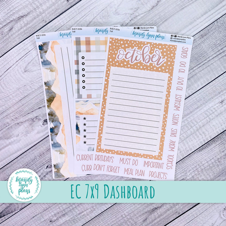 October EC 7x9 Dashboard Kit || Mountains || R-EC7-333
