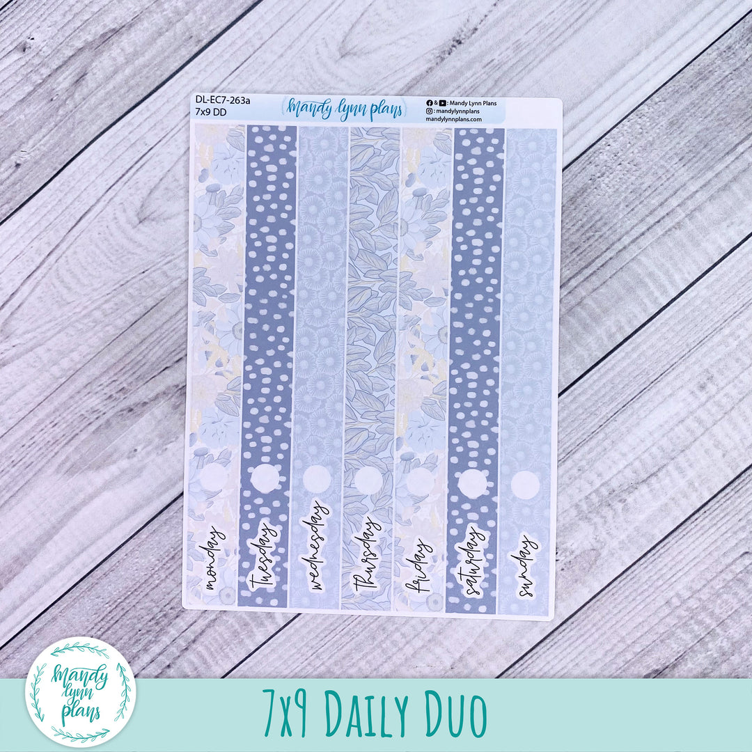 EC 7x9 Daily Duo Kit || Dusty Blue Floral || DL-EC7-263