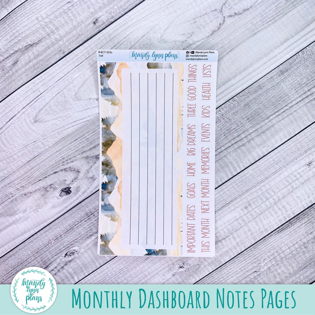 October EC 7x9 Dashboard Kit || Mountains || R-EC7-333