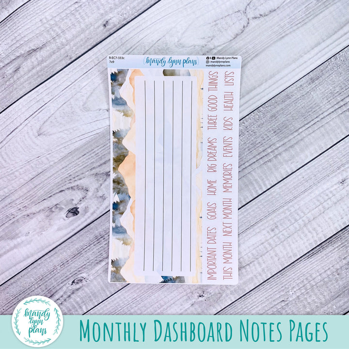October EC 7x9 Dashboard Kit || Mountains || R-EC7-333