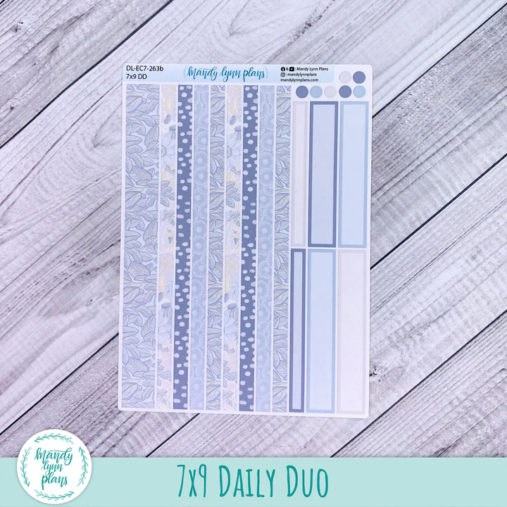 EC 7x9 Daily Duo Kit || Dusty Blue Floral || DL-EC7-263