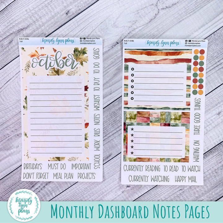 October EC 7x9 Dashboard Kit || Harvest Harmony || R-EC7-334