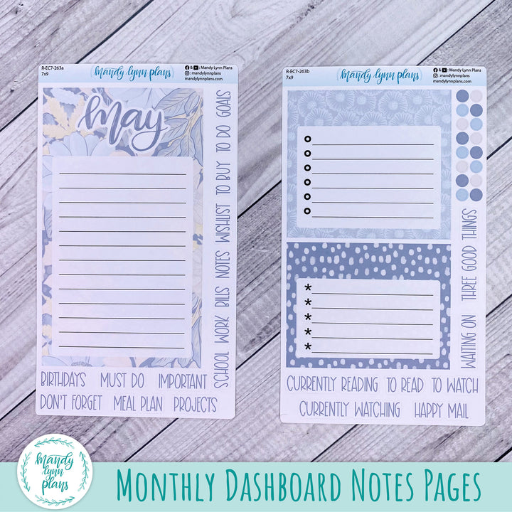 EC 7x9 Dashboard Kit || Dusty Blue Floral || R-EC7-263