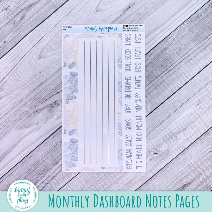 EC 7x9 Dashboard Kit || Dusty Blue Floral || R-EC7-263