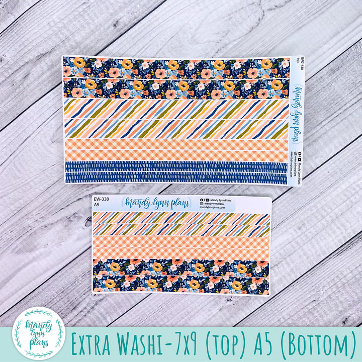 Navy Bold Bloom Add-Ons || 338
