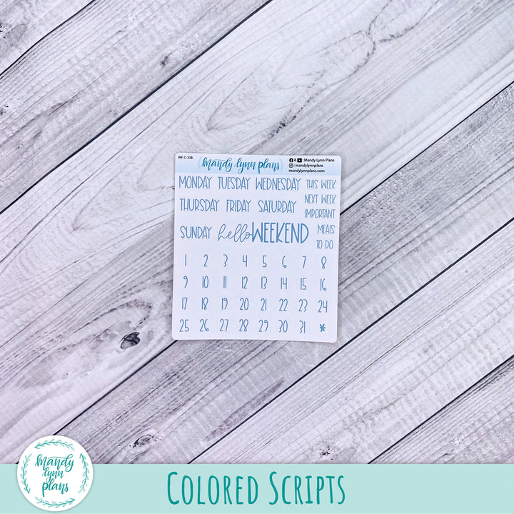 Navy Bold Bloom Add-Ons || 338