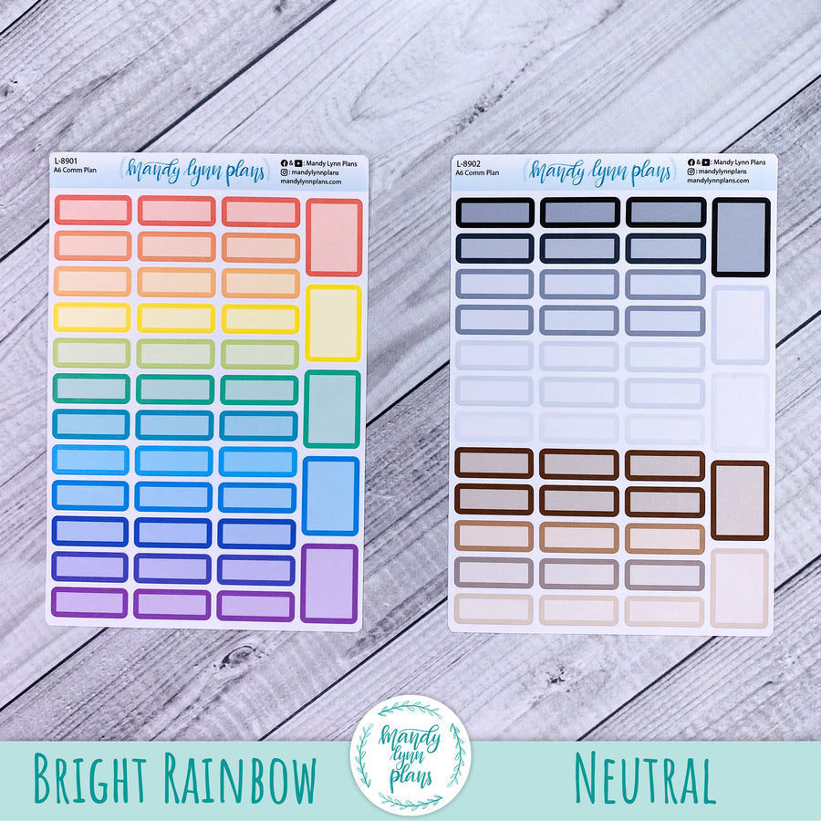 A6 Common Planner || Skinny Labels – Mandy Lynn Plans