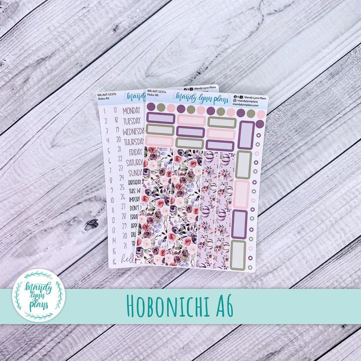 Hobonichi A6 Weekly Kit || Autumn Floral || WK-A6T-3337