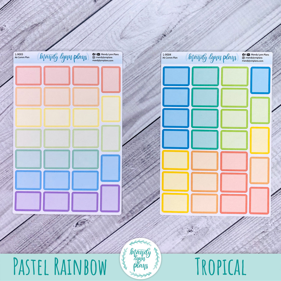 A6 Common Planner || Large Labels