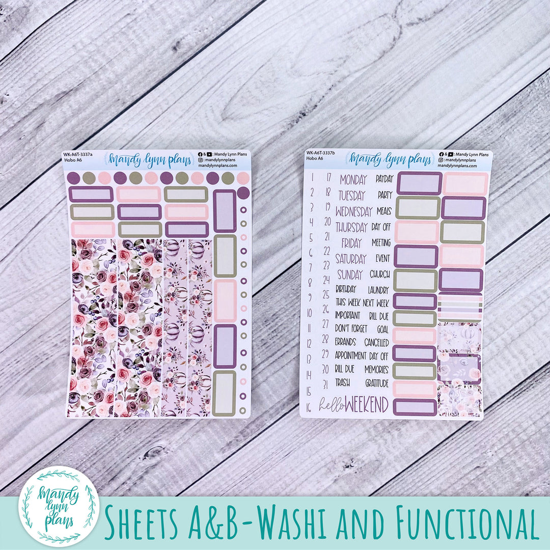 Hobonichi A6 Weekly Kit || Autumn Floral || WK-A6T-3337