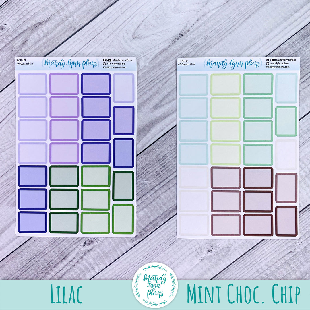 A6 Common Planner || Large Labels