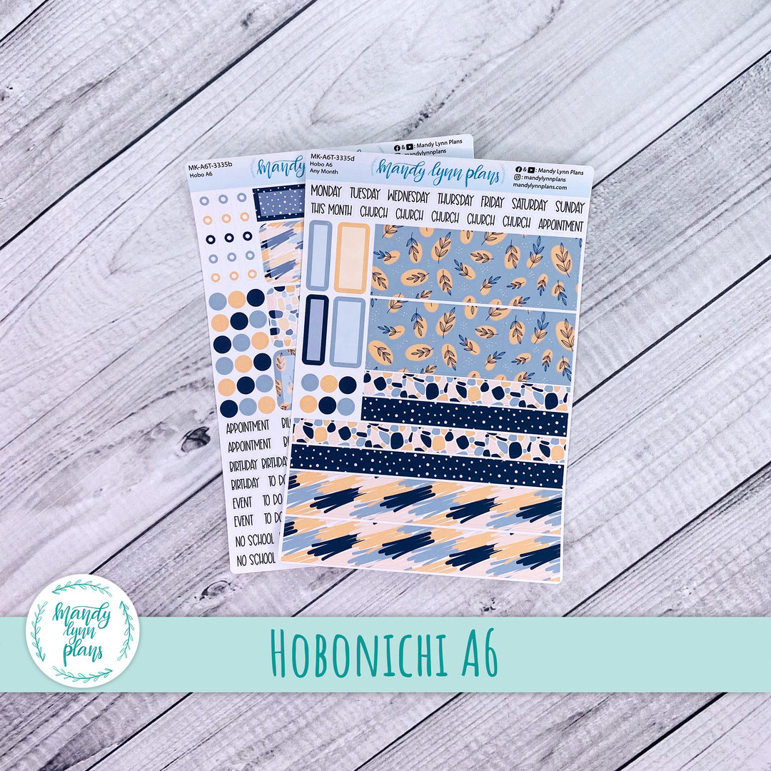 Any Month Hobonichi A6 Monthly Kit || Abstract Botanicals || MK-A6T-3335
