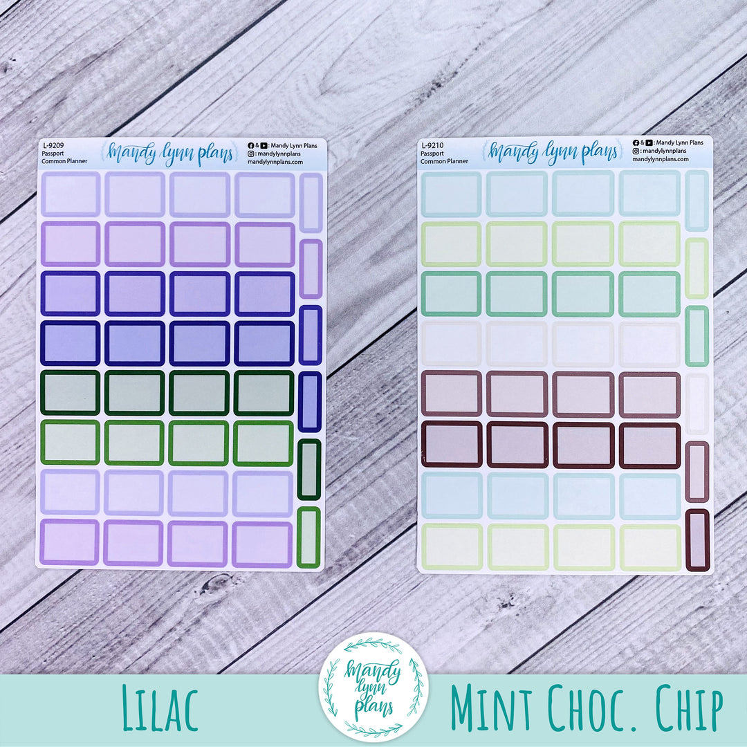 Passport Common Planner || Large Labels