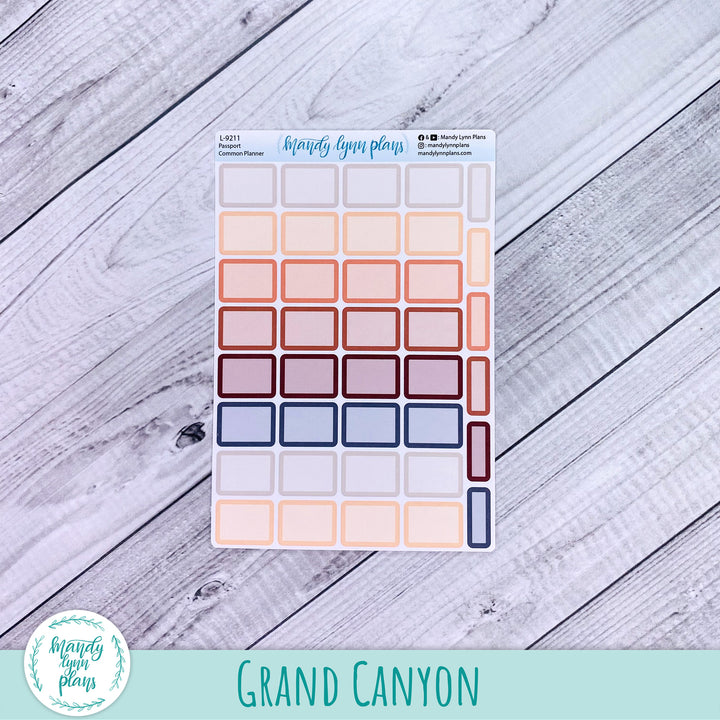 Passport Common Planner || Large Labels